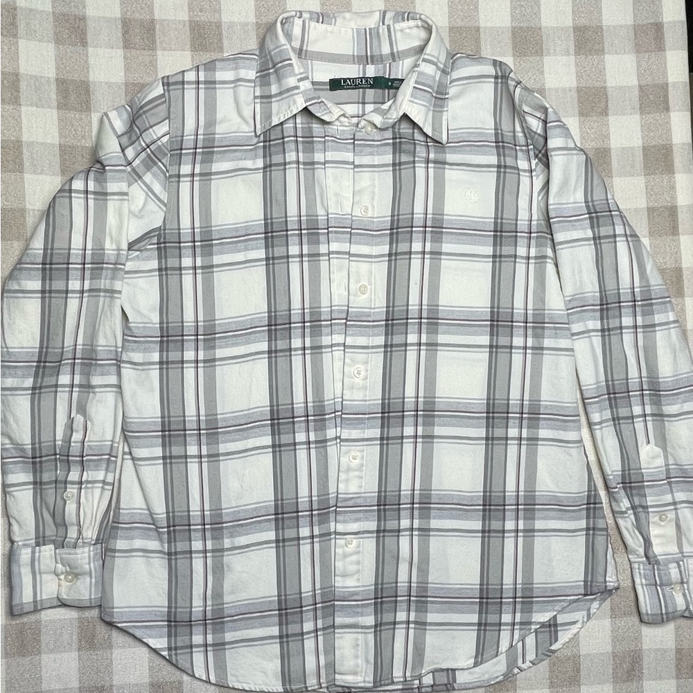 Ralph Lauren plaid button up shirt